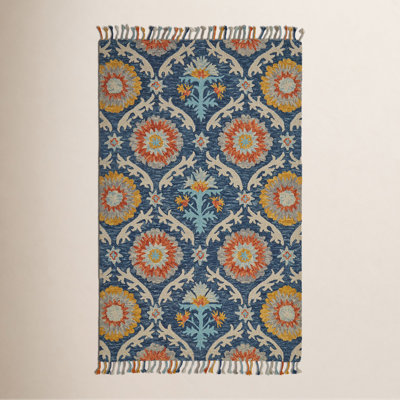 Chip Hand-Tufted Floral Wool Cotton Rug