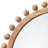 Augustine Solid Wood Round Wall Mirror