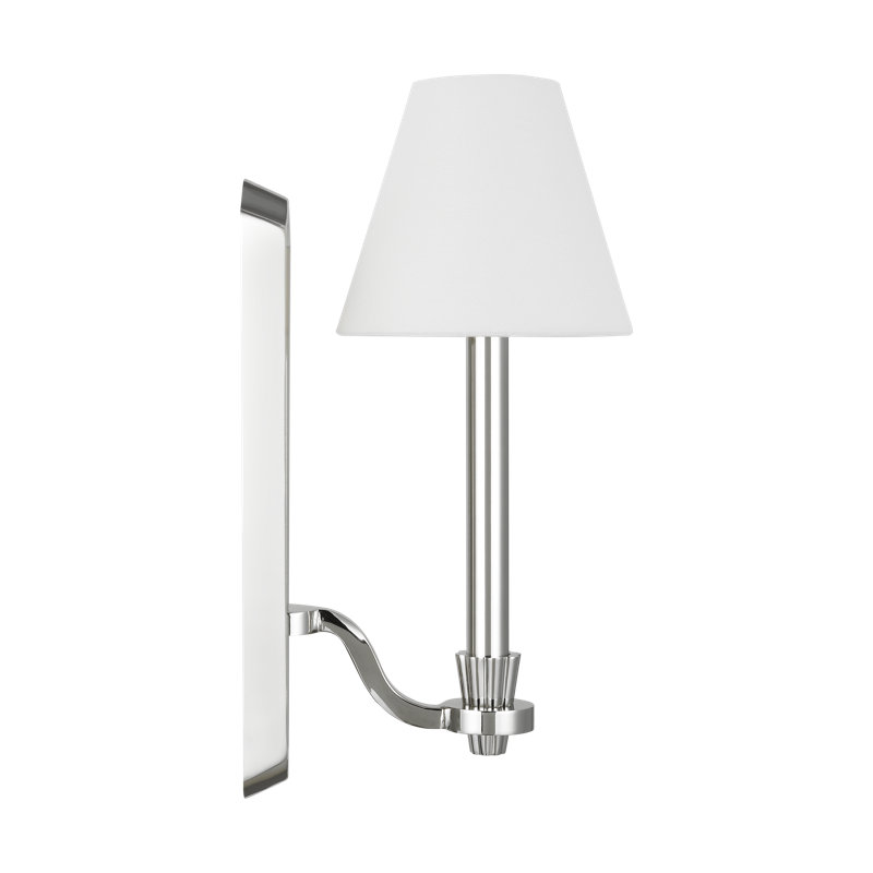 Paisley 1 - Light Armed Sconce, Polished Nickel