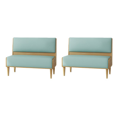 Banc rembourré en similicuir Nordic Modern