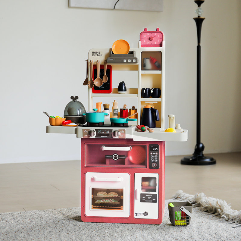 Kidkid Play Kitchen Set, Red