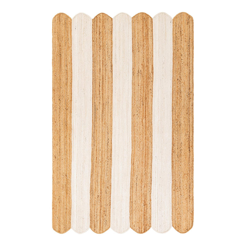 Striped Cosner Rug, Rectangle 5 pi 1 po x 8 pi