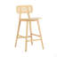 Tabouret de bar en bois Bari, ensemble de 2