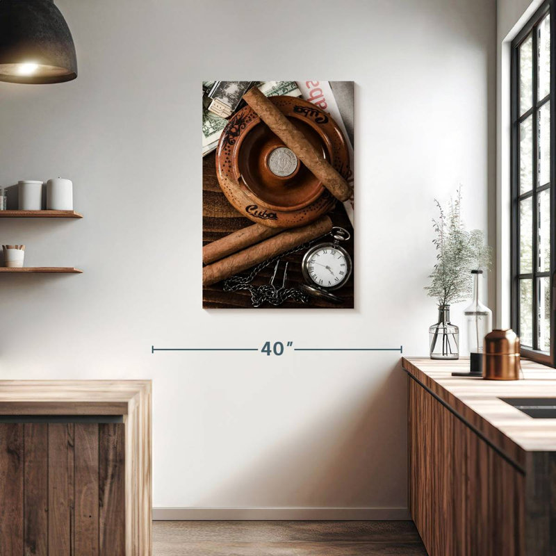 Senne habitude de fumer des cigares, H 36 po x l 24 po