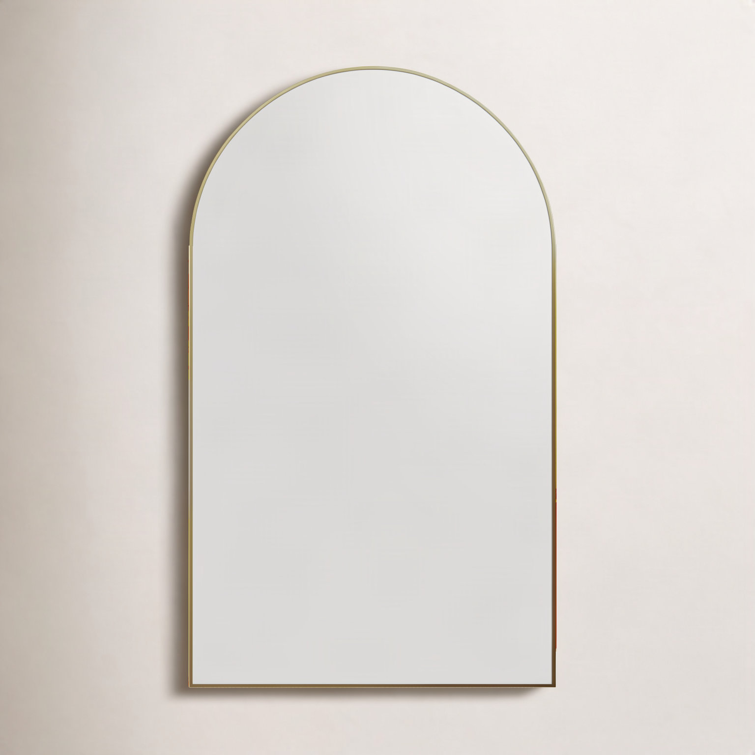 Kira Full-Length Mirror, Satin Brass, 83" x 48"