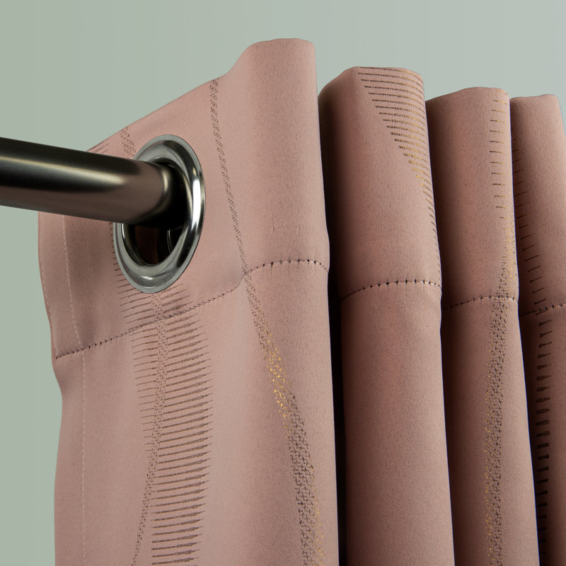 Rose Blackout Curtain 56"W x 63"L, 56" W x 63" L