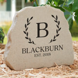Weather Resistant Plastic Abstract Garden Stone