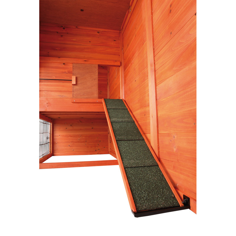 Large Glazed Pine 2-Story Outdoor Guinea Pig Hutch