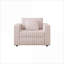 Canapé modulaire simple, canapé moderne moelleux de 44,9 pouces, structure en bois massif, pour le salon et la chambre à coucher | Rose clair | Standard-633105563