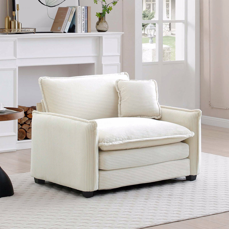 Canapé confortable à assise profonde simple avec un oreiller
