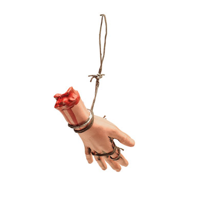 Barbed Wire Severed Limb Hand Bloody Halloween Decor Haunted Horror House Prop