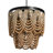 2-Tier Draped Wood Bead Chandelier-1183867051
