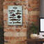 «Vintage Fish Poster» par Epic Portfolio, art mural sur toile-574015345