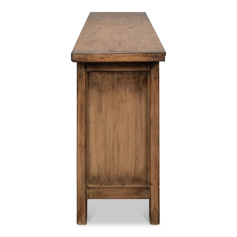 Persian 98'' W Solid Wood Credenza, Brown