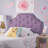 Purple Twin Sized Headboard With Fashionable Design And Nailhead Ornaments Fabric Graceful Button Tufting Trim-1012835384