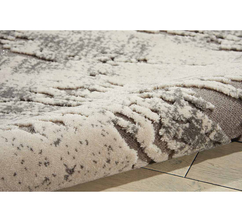 Gleam Area Rug in Ivory/Gray, Rectangle 9'3" x 12'9"