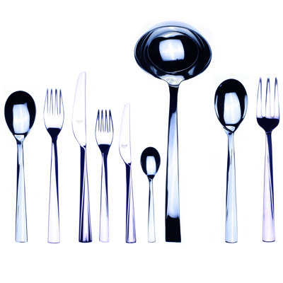 Elica Flatware Set - 75 Pieces - Stainless Steel