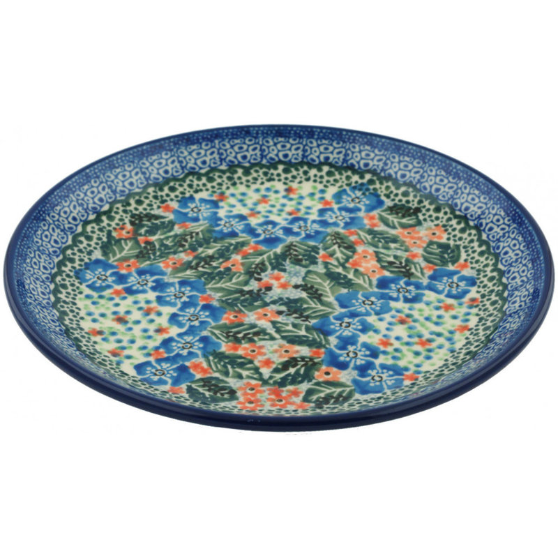 Étoile bleue 8 po avec poterie polie