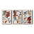 Soft Palms I  -Custom Wrapped Gallery Canvas - 3 Pieces