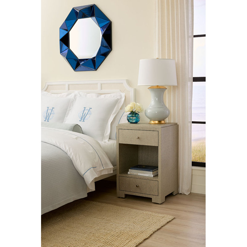 Thiri Lamp With Shade 17-Inch White Linen, With Gold, Coconut White
