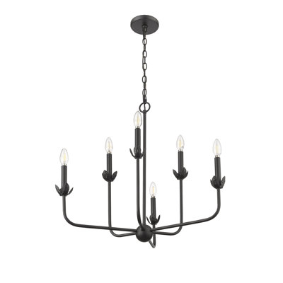 Freesia 6 - Light Candle Style Classic / Traditional Chandelier