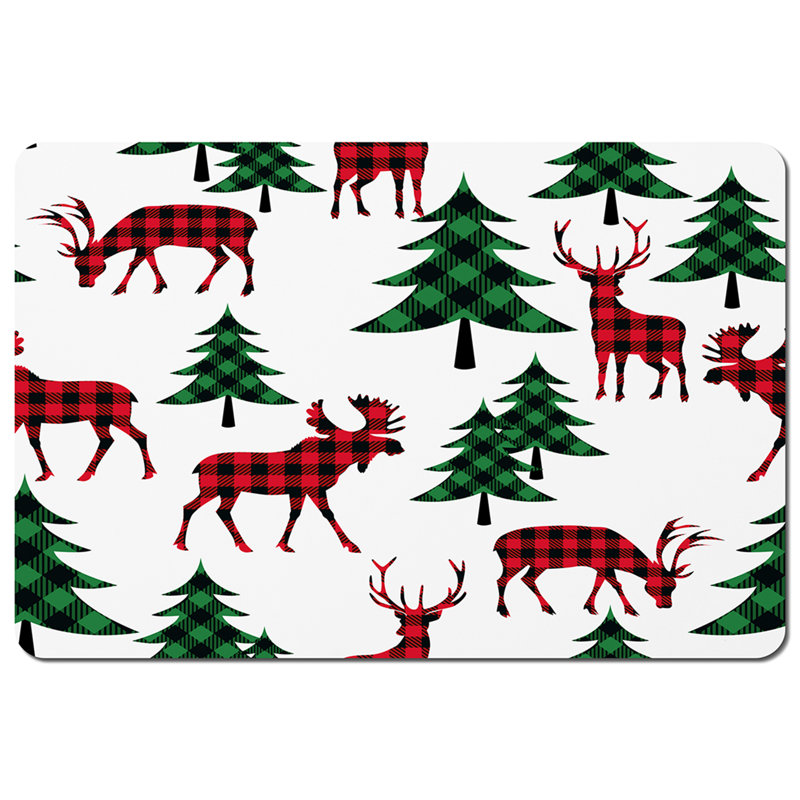 Downey Polyester Coated Hardwood, Polyester, Wood Rectangle Placemat