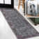 Sarok Ornate Persian All-Over Machine-Washable Purple/Gray Rug