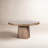 Kyra Bourne Dining Table-Light Beige Travertine