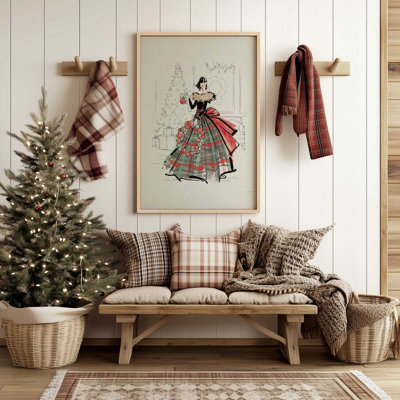 Festive Fashionista II Print in a Polished