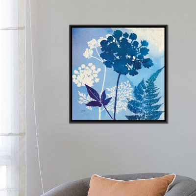 « blue sky jardin pattern iv », impression sur toile