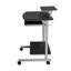 Chariot d'ordinateur compact avec rangement