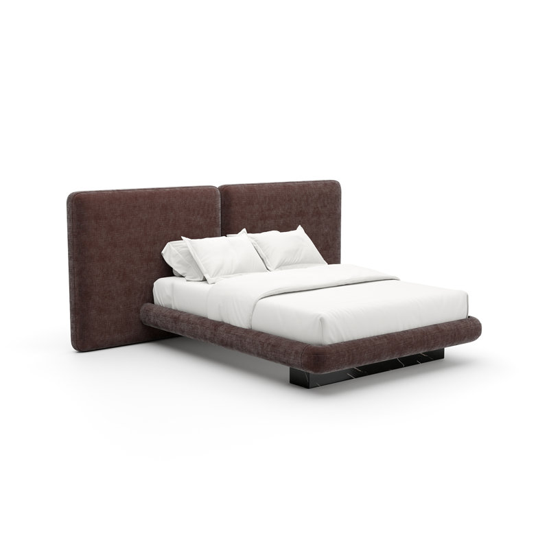 *Overlap Uph 2 Pnl Bed, Queen, Taupe