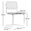 Pu Dining Chair 2pcs Brown