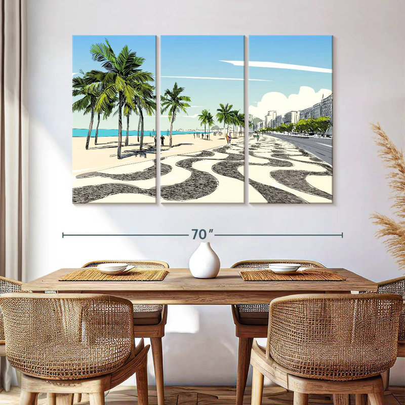 Vue du trottoir Gillard Copacabana, H 42 po x l 65 po