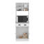 Microwave Storage Stand With 3-Doors And Drawer Arlington, White Finish