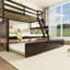 Twin Over Full Rubber Wood Bunk Bed-1799608810