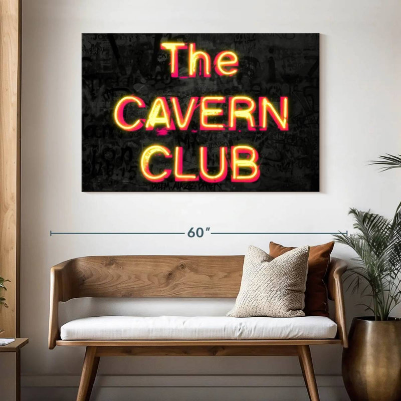 Plaque murale The Cavern Club, H 32 po x l 48 po