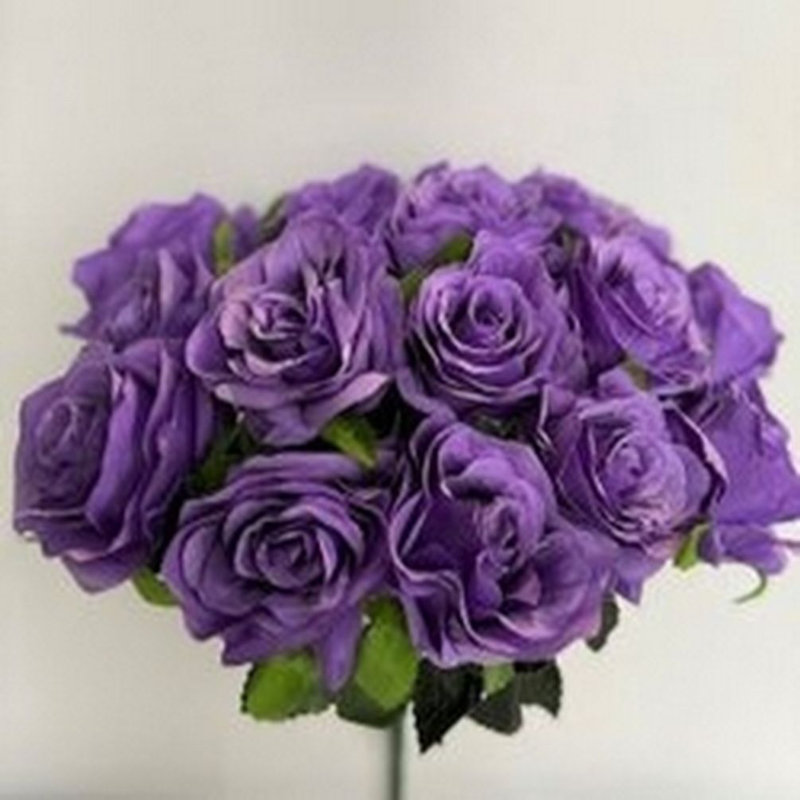 18 fleurs artificielles roses lavande, Violet