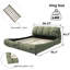 Très grand lit plateforme tapissier Green-1582276313