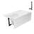 Streamline 60 in. x 32 in. Acrylic Left-Hand Drain Alcove Bathtub in Glossy White With External Drain-108366730