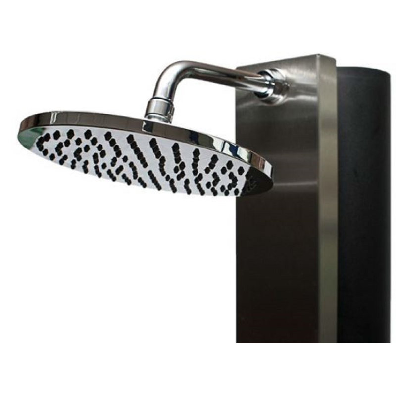 Aleenah Stainless Steel Free Standing Outdoor Shower and Footwash Spout, White