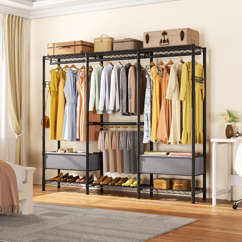 Portant à vêtements pour garde-robe autoportant