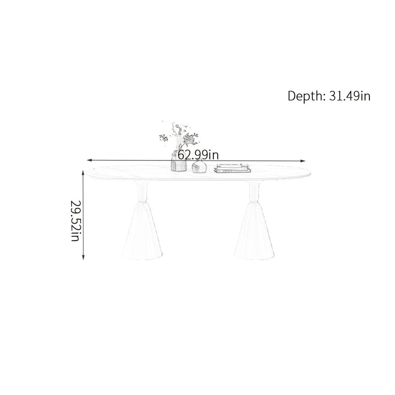 Gandharva, 29.52"H x 62.99"L x 31.49"W 