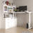 Elevating Computer Desk With 68.5'' W Bookcase