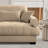Large Size Modern Two-Seater Sofa With Bolstered Armrests, Camel Velvet 2-Seater Sofa With Waist Pillows And Throw Pillows, Stylish & Comfortable Seating For Living Room, Loft, Working Spaces, Hallway And Bedroom, Ideal For Modern Home Decor & Relaxation-1240216823-1226635451