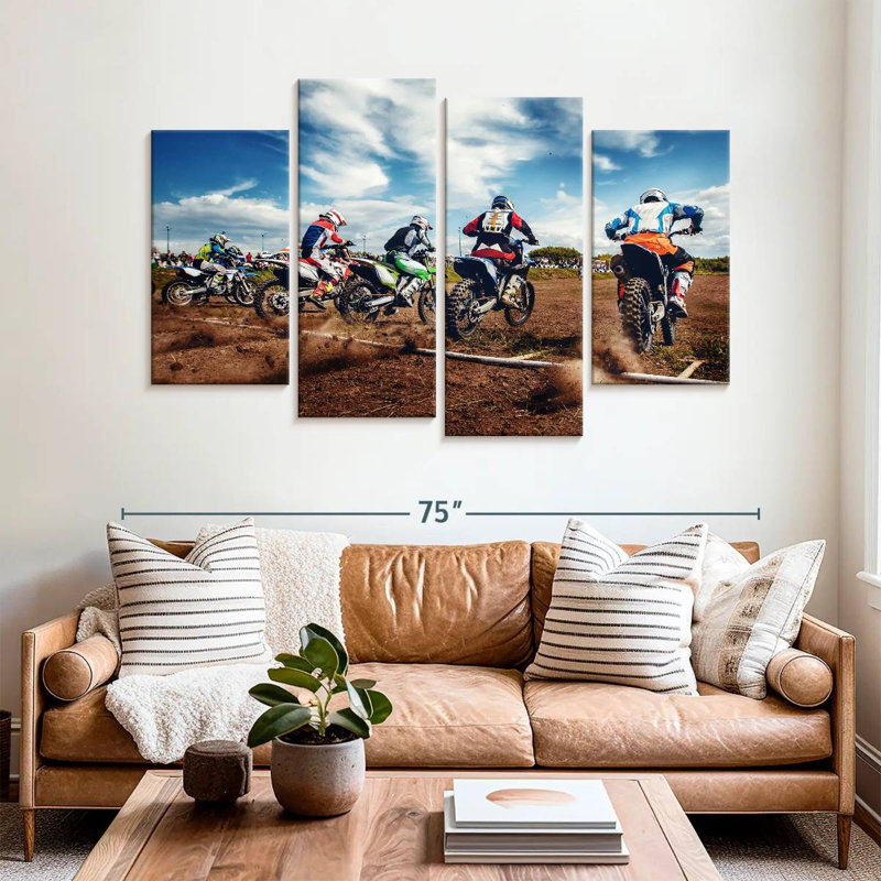 Motorcycles Sireci, 42'' H x 68'' W