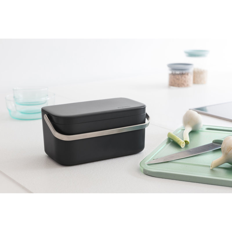 Brabantia Food Waste Caddy, Dark Grey