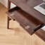 Bureau d'étude polyvalent pour étudiant, 100 % bois massif, table d'ordinateur longue avec tiroir et tablette de rangement-764896635