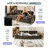 4-Seat Sofa With Removable Armrests, Tufted Sofa With Metal Legs, Upholstered Couch With 2 Pillows For Living Room,Bedroom,Apartment-1218895930