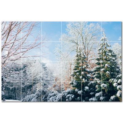 4.25'' x 4.25'' Satin Ceramic Decorative Mural